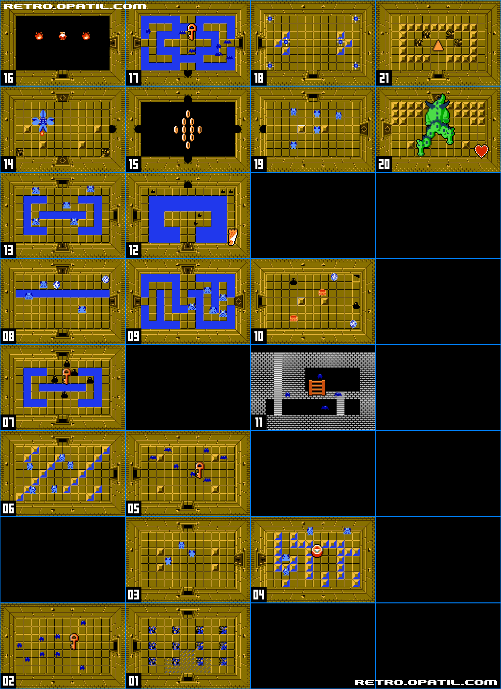 表 LEVEL4 迷宮マップ：ゼルダの伝説（The Legend of Zelda）攻略 